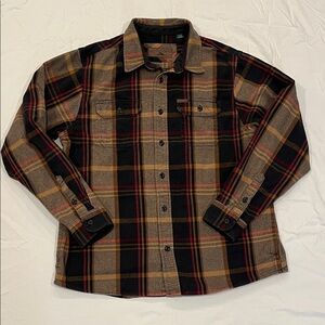 Orvis Flannel Plaid Button-Up Shirt w Pockets XL